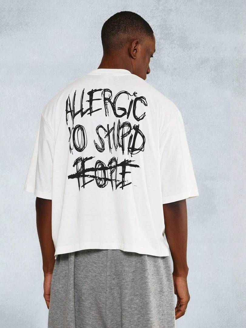 Men Solid Round Neck Cotton Blend White T-Shirt