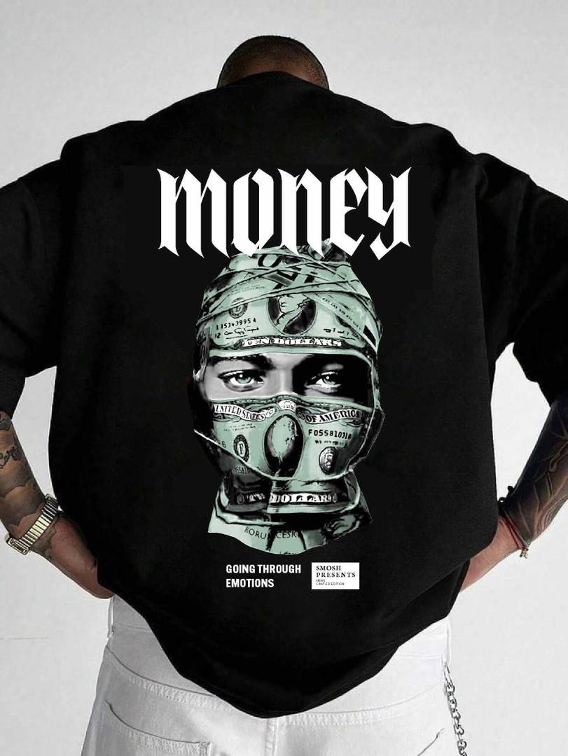 Smosh Printed Men Round Neck Black T-Shirt