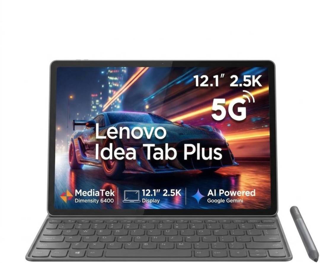 Lenovo Idea Tab Plus 12 GB RAM 256 GB ROM 12.1 inch with Wi-Fi+5G Tablet (Luna Grey)