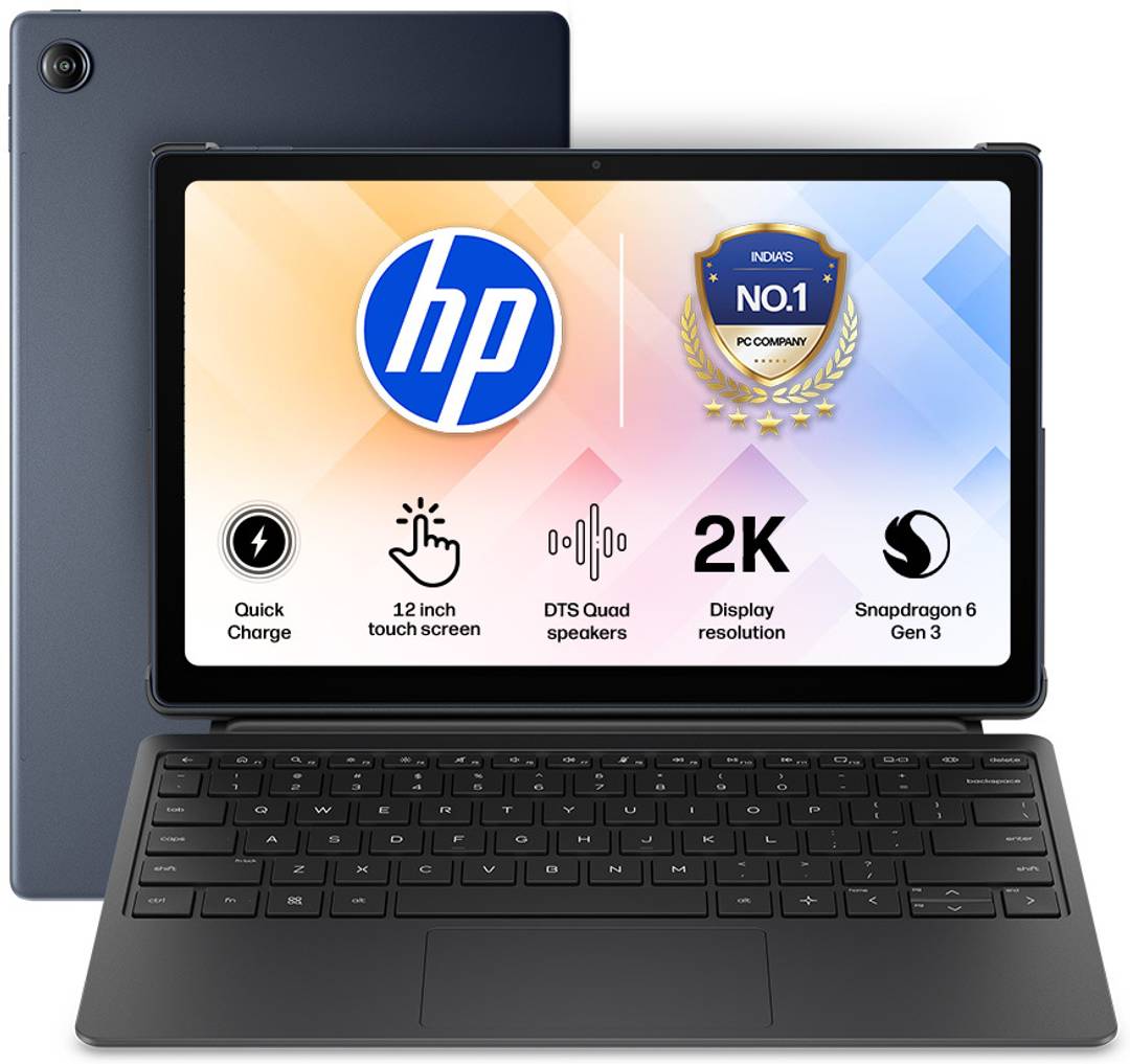 HP Omnipad 12 8 GB RAM 256 GB ROM 12 inch with Wi-Fi Only Qualcomm Snapdragon SM6475Q Hexa Core Tablet (Denim Blue)