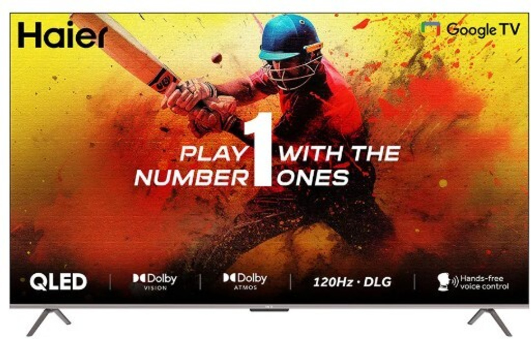 Haier 139 cm (55 inch) QLED Ultra HD (4K) Smart Google TV (55S800QT)