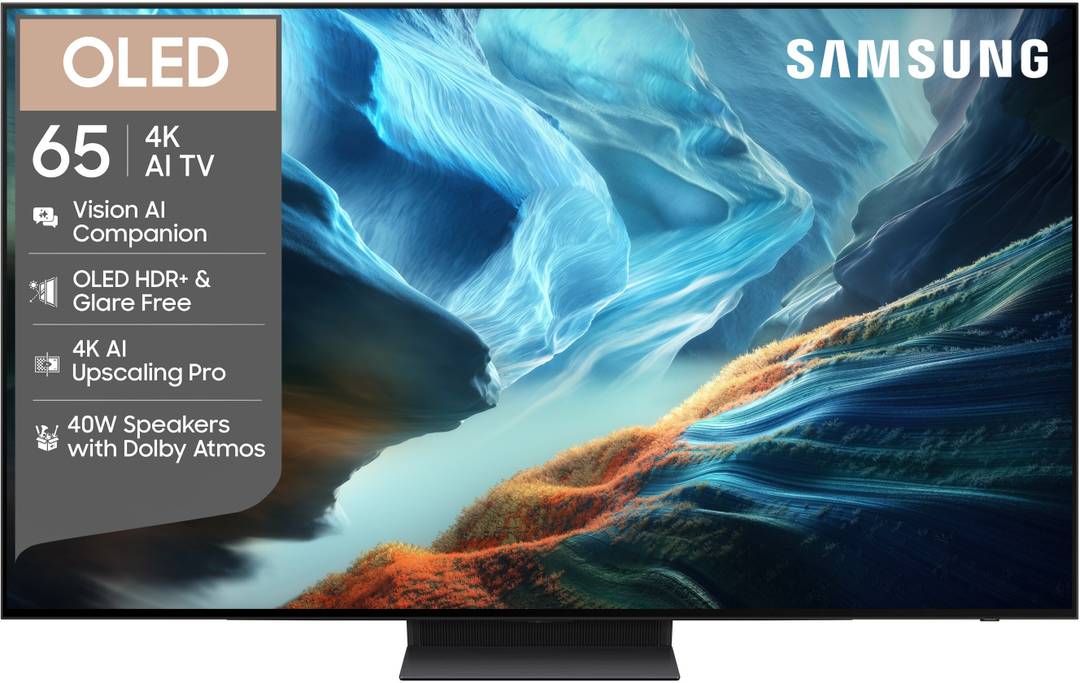 Samsung Vision Ai 163 Cm 65 Inch Oled Ultra Hd 4k Smart Tizen Tv 2026 Edition 4k Ai Upscaling Pro Oled Hdr+ Nq4 Ai Gen3 Processor Glare Free Ai Footba
