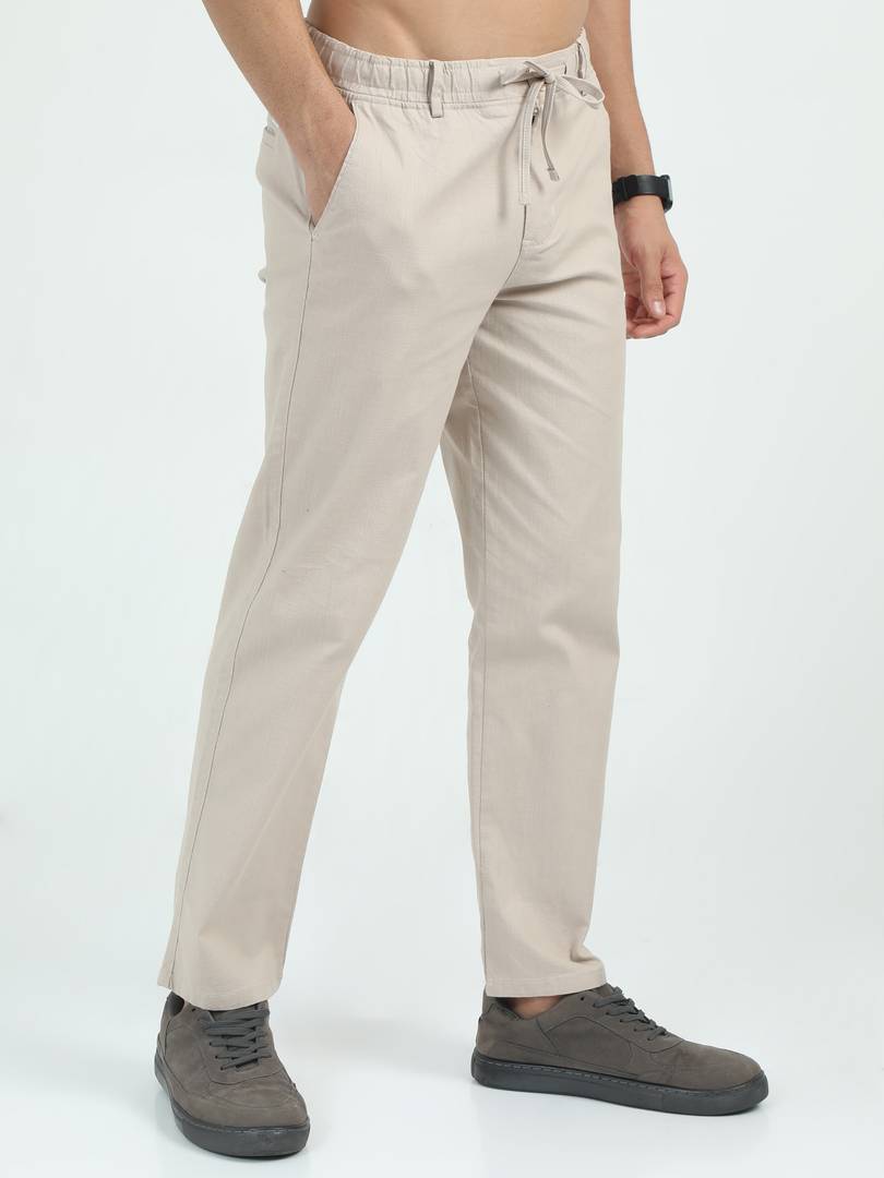 bellaciao clothings co relaxed men cream trousers