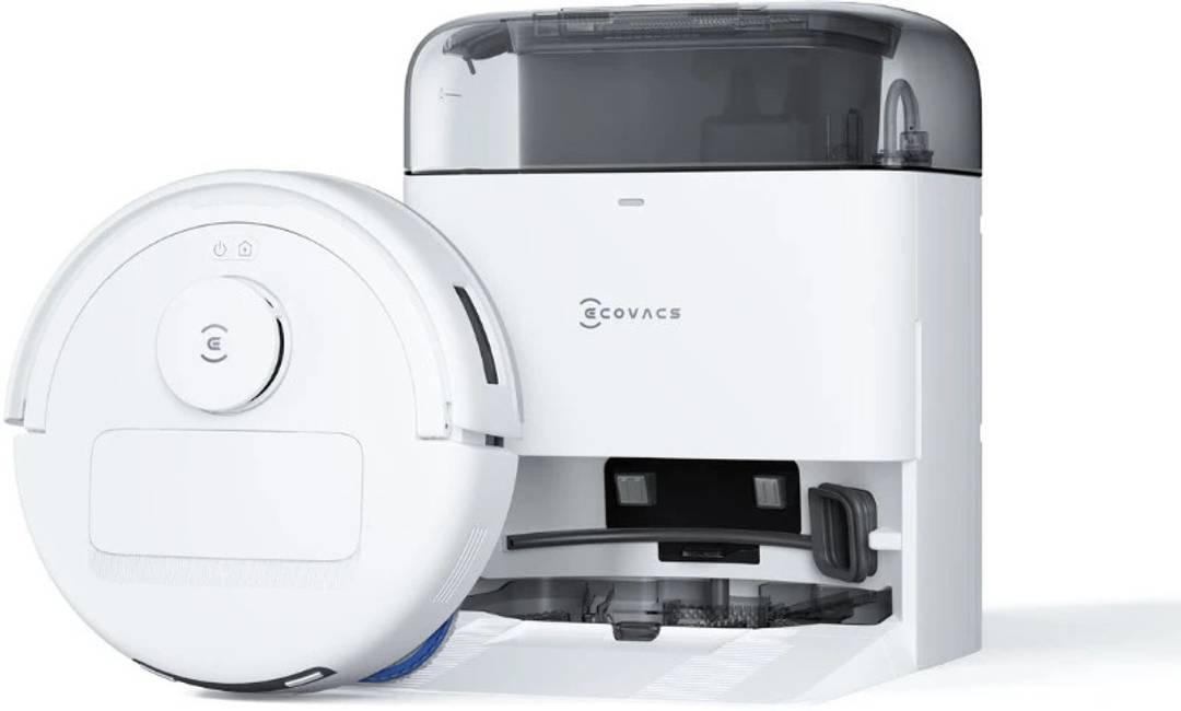 ECOVACS DEEBOT MINI Robotic Floor Cleaner with 2 in 1 Mopping and Vacuum, Anti-Bacterial Cleaning (WiFi Connectivity, Google Assistant and Alexa) Whit