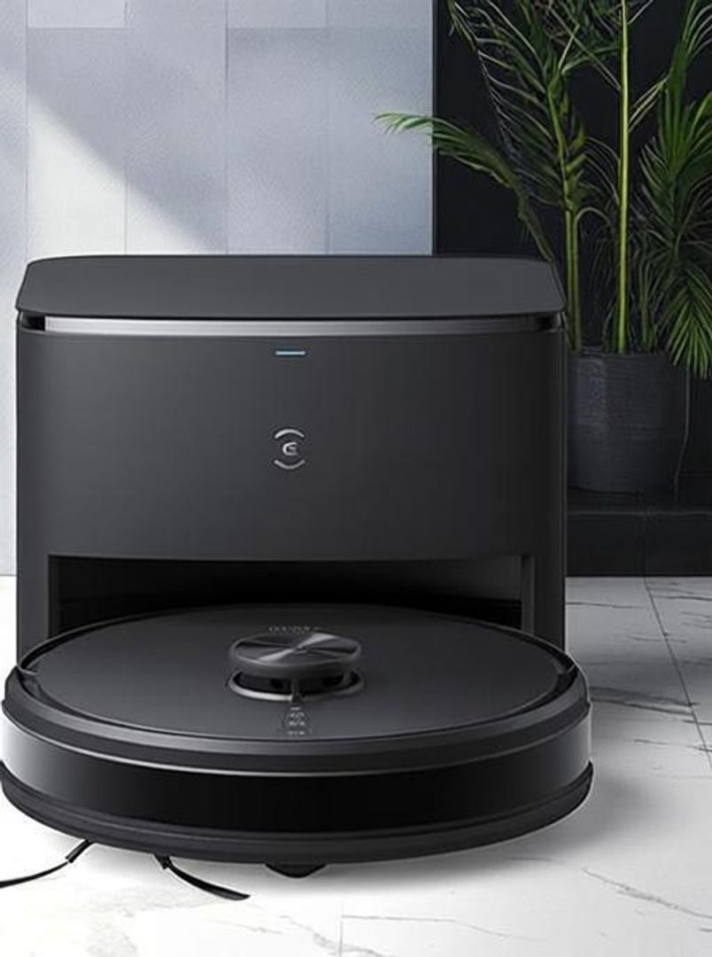 ECOVACS Y1 Pro Plus Robotic Floor Cleaner with 2 in 1 Mopping and Vacuum (WiFi Connectivity, Google Assistant and Alexa) (Black)