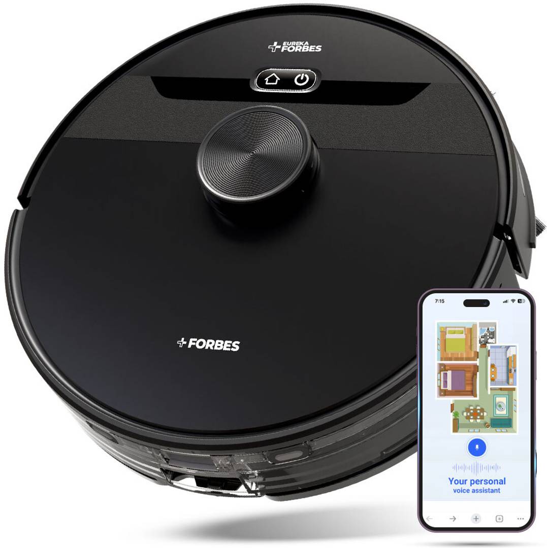 EUREKA FORBES SMARTCLEAN with HOME MAPPING NUO Robotic Floor Cleaner (WiFi Connectivity)  (Black)