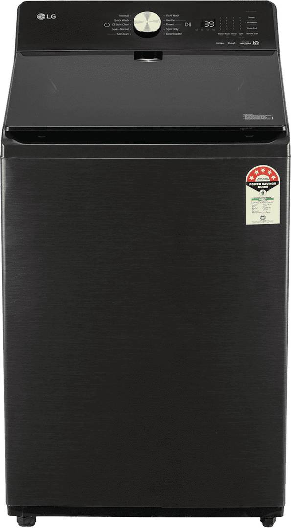 LG 10 kg Fully Automatic Top Load Washing Machine with In-built Heater Black