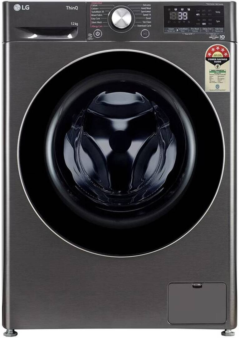 LG 12 kg Fully Automatic Front Load Washing Machine Black