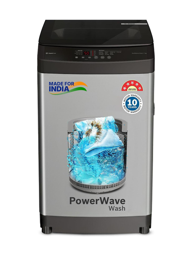 BOSCH 8 kg Fully Automatic Top Load Washing Machine Grey