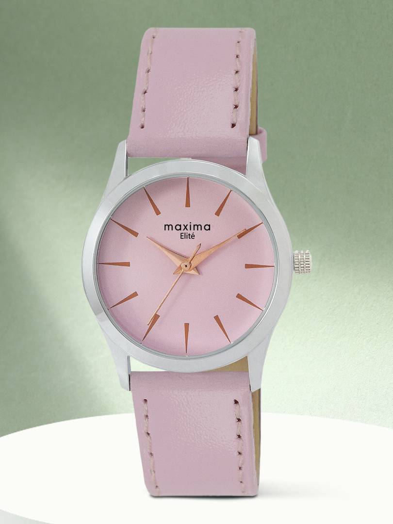 maxima elite timepiece stylish elegant wristwatch sophisticated look analog watch women