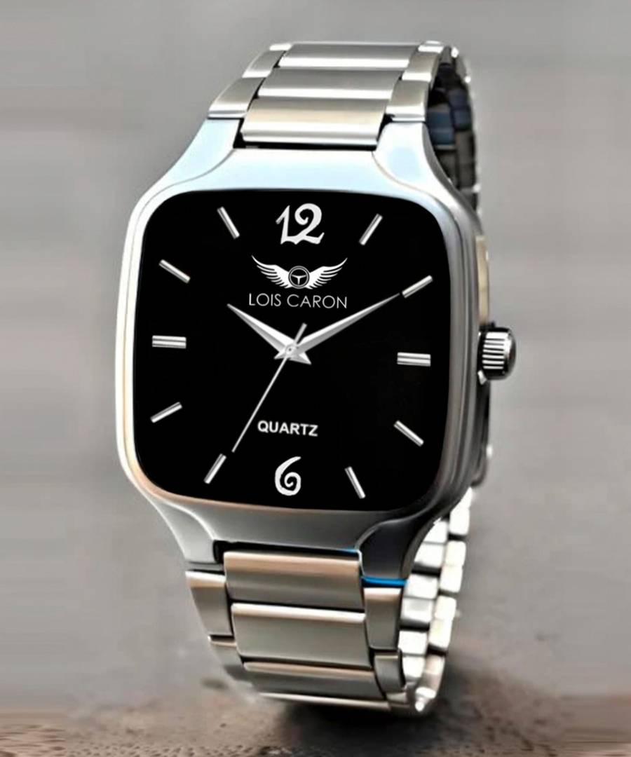 lois caron lcs 4297 elegant series square quartz boys wrist analog watch men