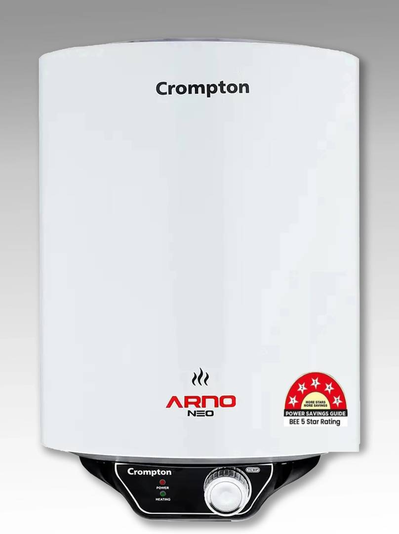 Crompton 25 L Storage Water Geyser | 5 Star BEE Energy Rating | National Energy Conservation Award Winner 2023 (ASWH-3025 (ARNO NEO 5S), White) White