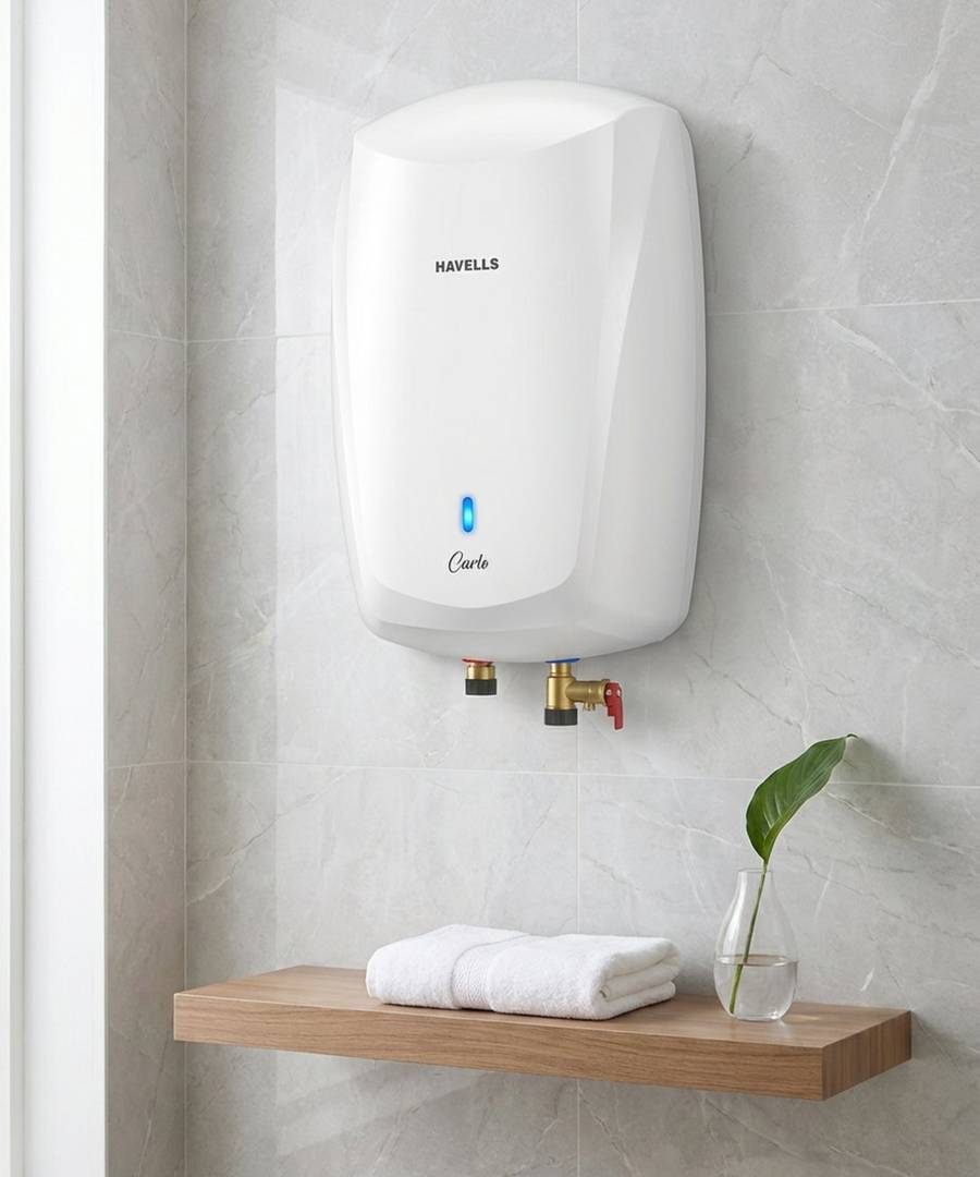 HAVELLS 5 L Storage Water Geyser (CARLO 5L, White) White