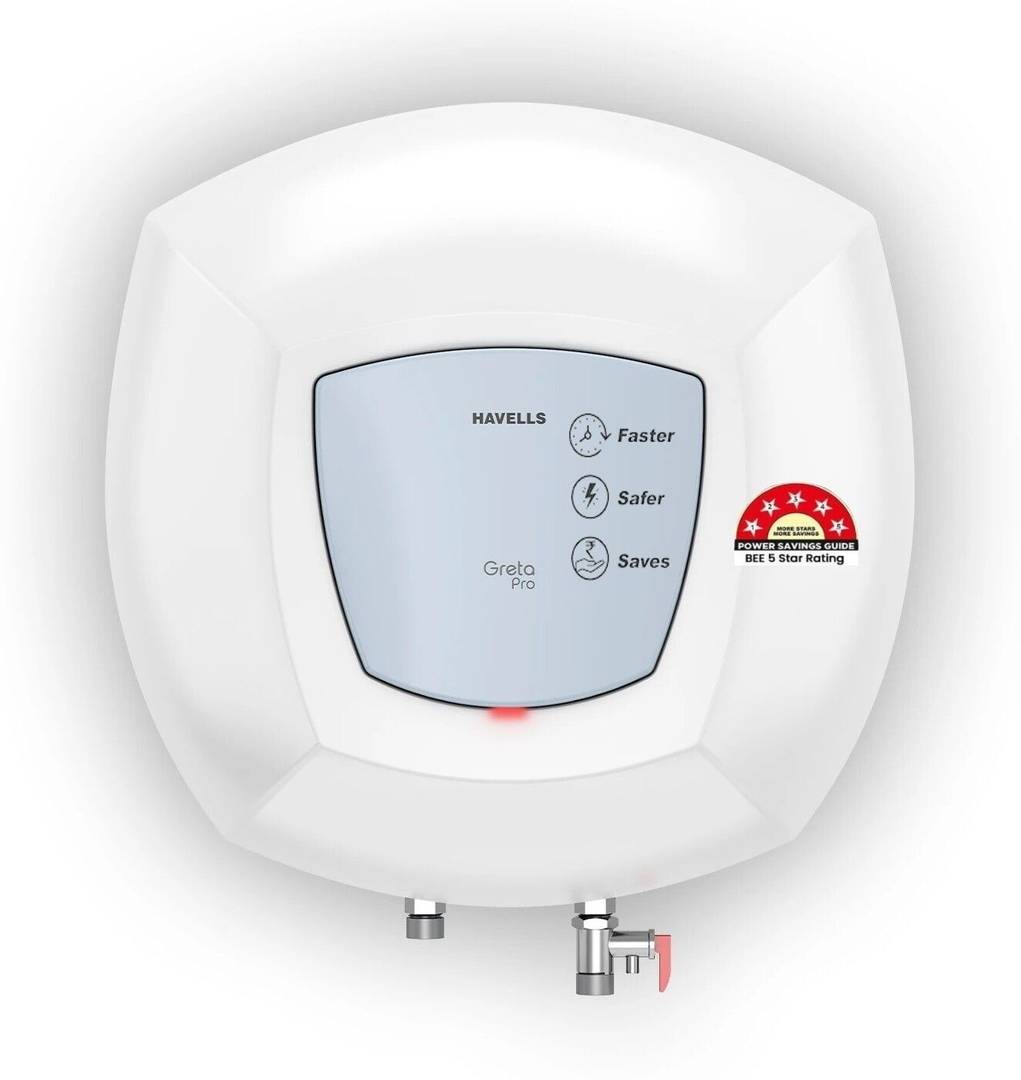 HAVELLS 10 L Storage Water Geyser (Greta Pro 10, White, Blue) White, Blue