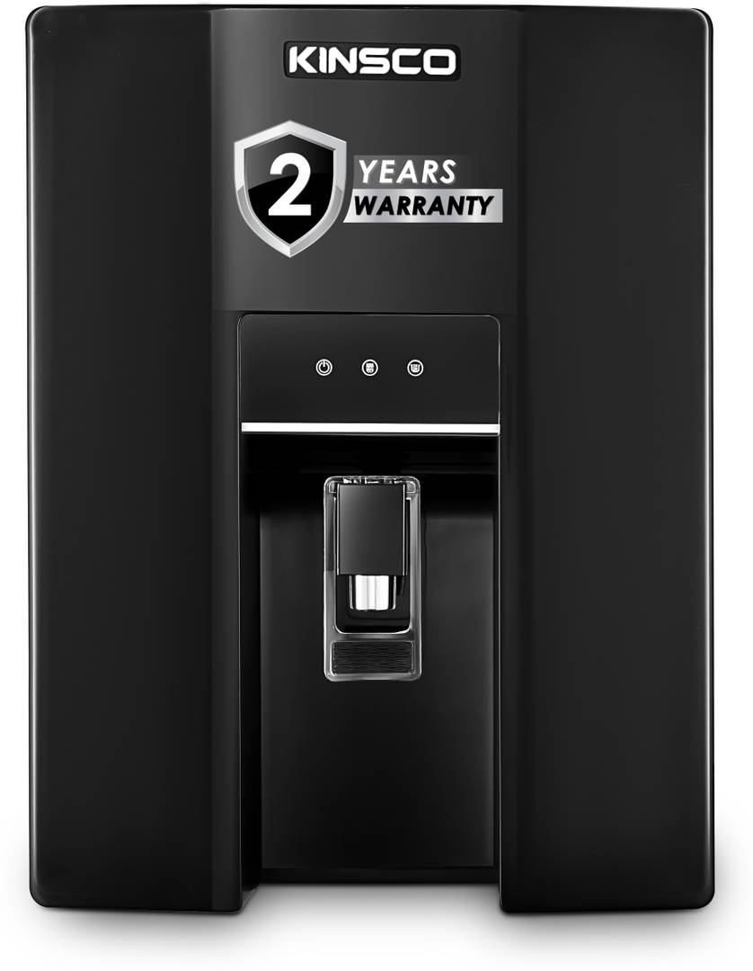 Kinsco Aqua Rapid Needs No service for 2 Years 9 L RO + UF + UV + Copper + Alkaline + Mineralizer Water Purifier Black