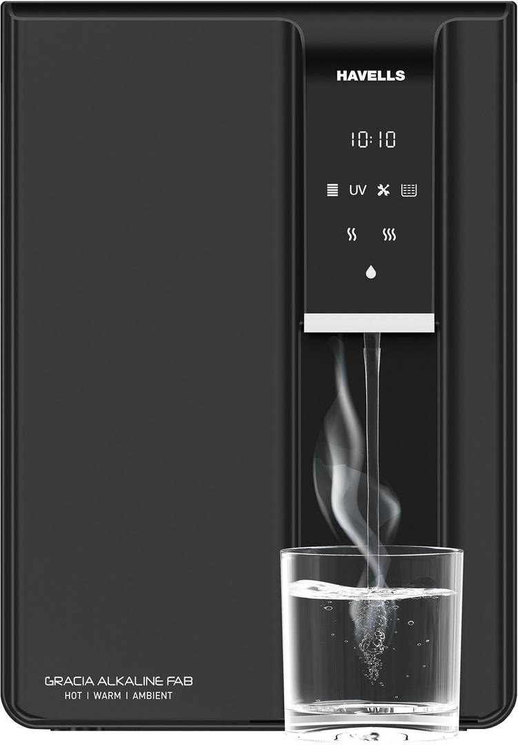 havells gracia alkaline fab 6 5 l ro uv water purifier suitable all borewell tanker municipality