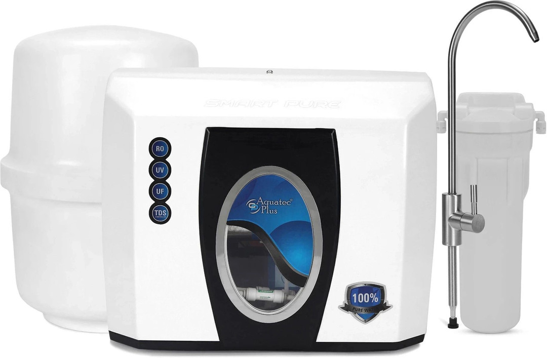 aquatec plus smart pure under sink storage pressure tank 12 l ro uv uf tds water purifier