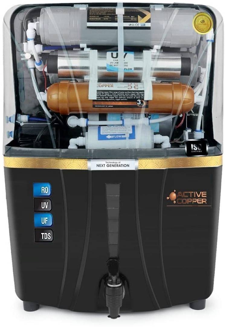 aquadart active copper ro water purifier tds adjuster fully automatic 12 l uv uf