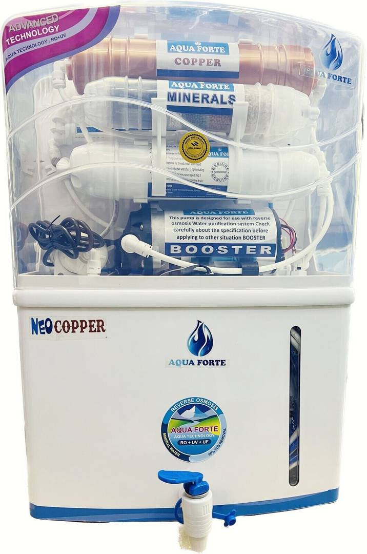 aquaforte Neo Copper 12 L RO + UV + UF + Copper + TDS Control Water Purifier White