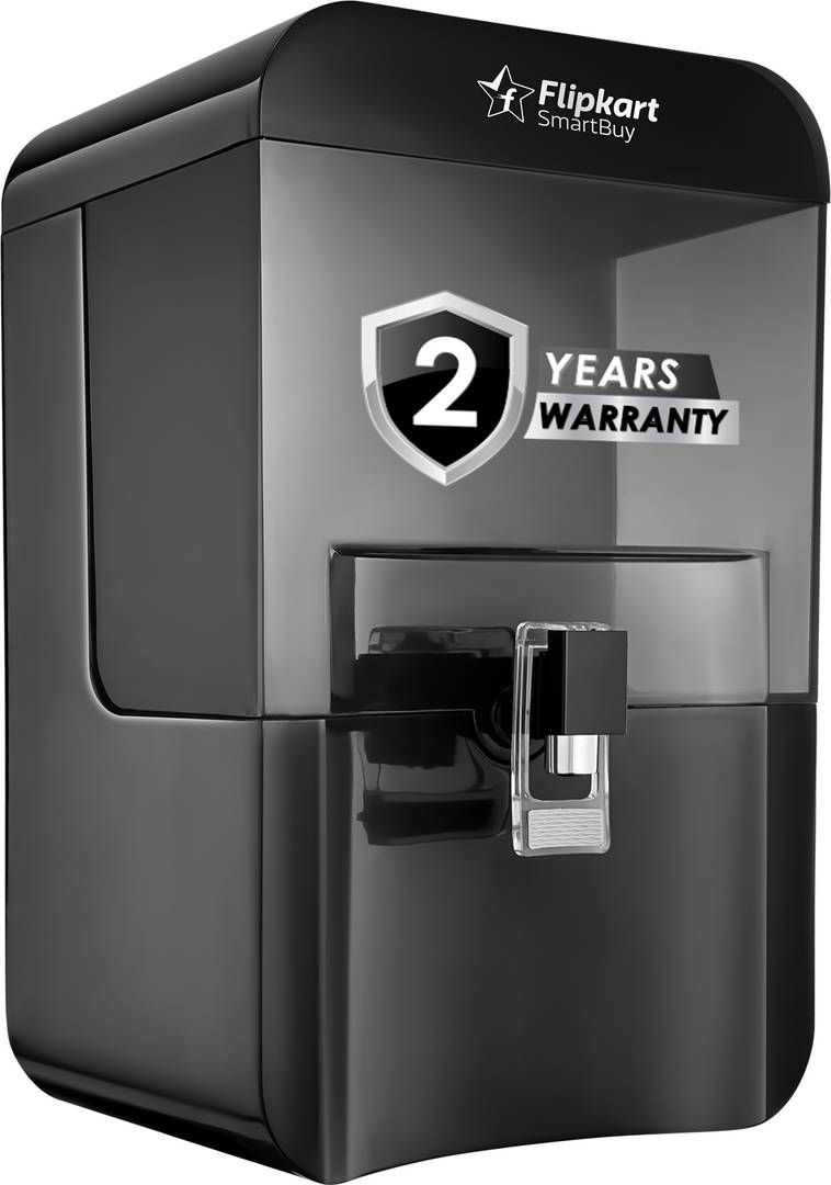Flipkart SmartBuy PureVenta | Needs No Service For 2 Years| 8 L RO + UV + UF + Copper + Alkaline Water Purifier Black