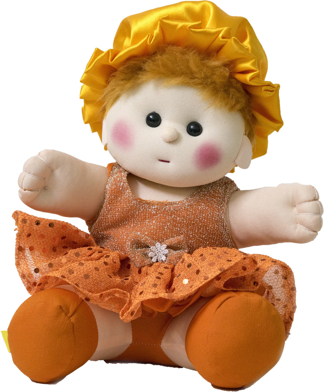 Baby Doll Girl Chamki Orange Color Baby