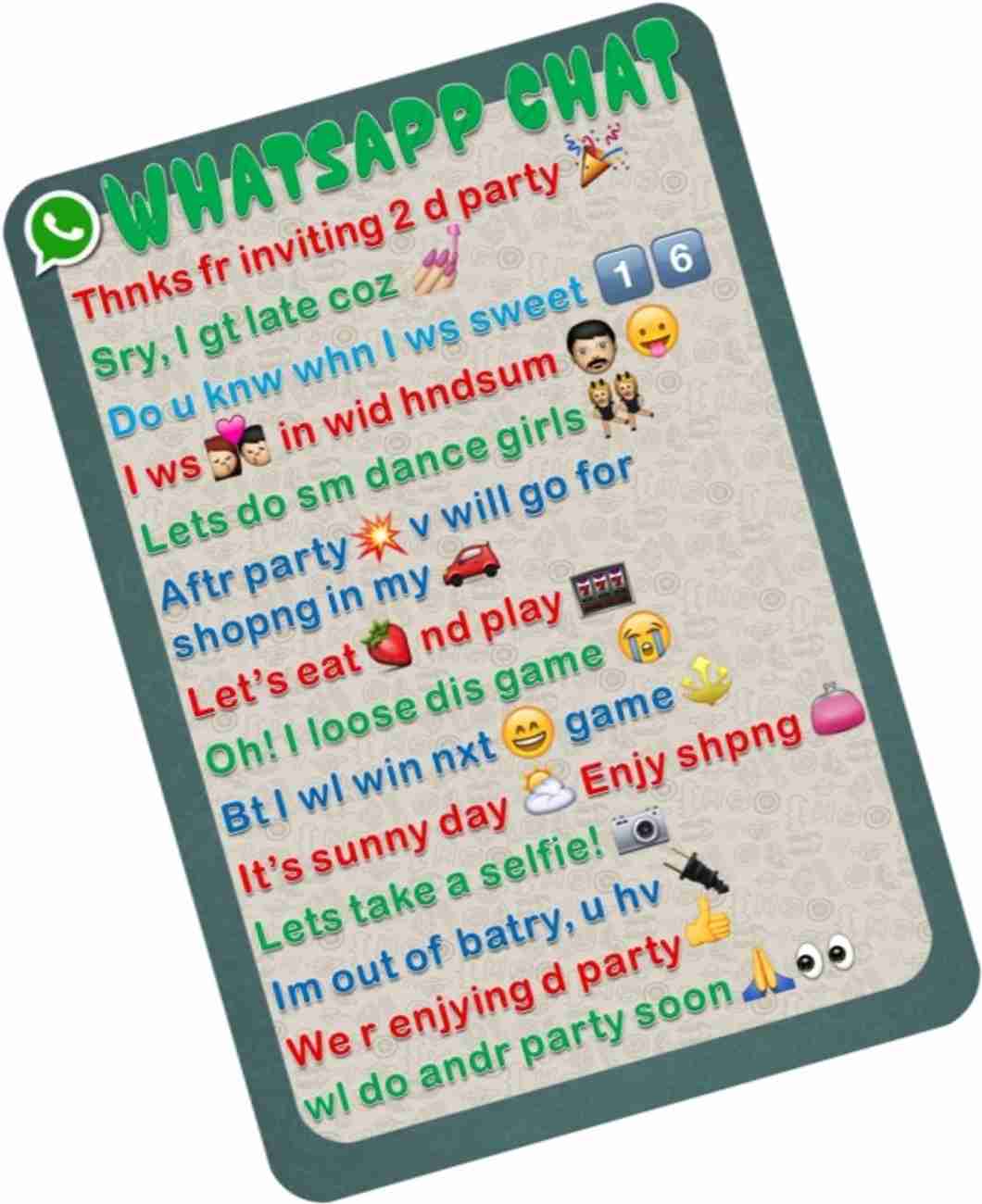 Game for online whatsapp chat