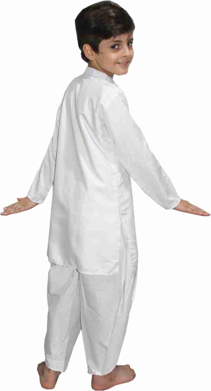 KAKU FANCY DRESSES White Dhoti Kurta Kids Costume Wear Price in
