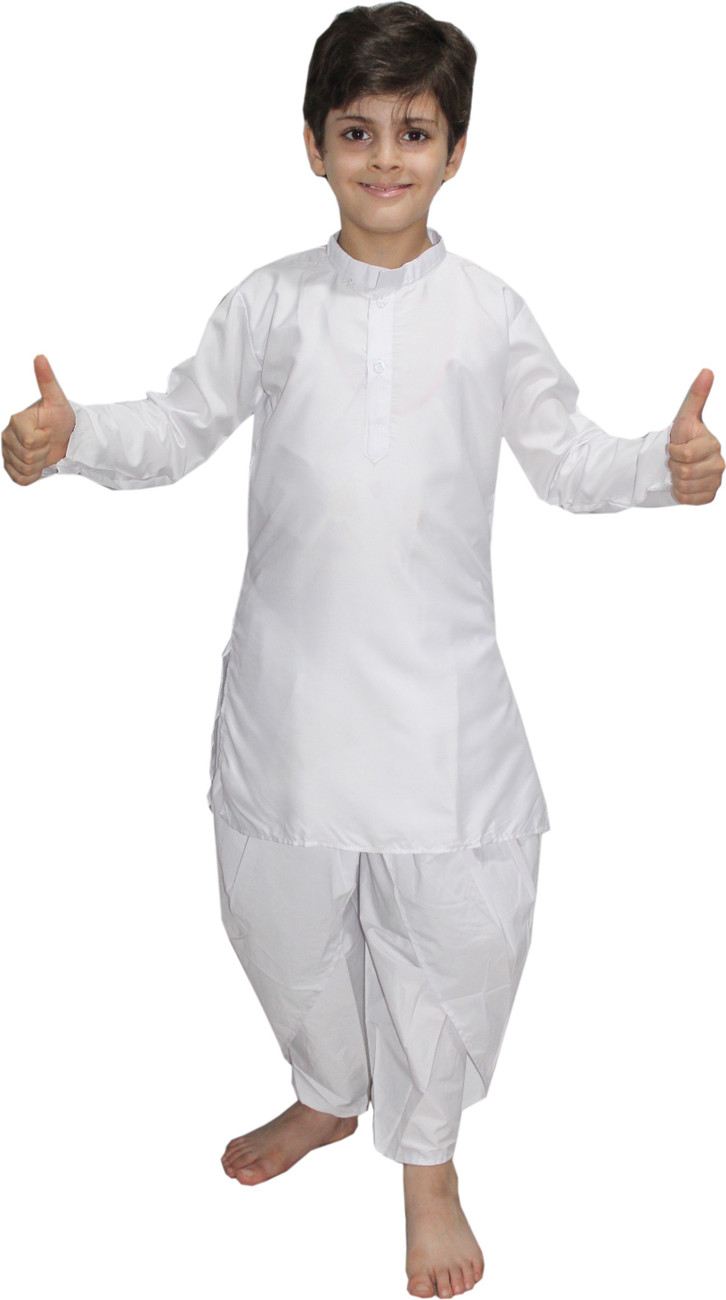 KAKU FANCY DRESSES White Dhoti Kurta Kids Costume Wear Price in
