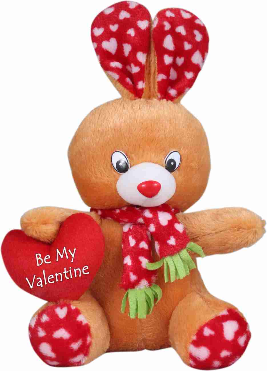 Tickles Loving Rabbit with Be My Valentine Propose Heart Love Valentine  Gift for Girlfriend Wife Husband Boyfriend - 25 cm - Loving Rabbit with Be  My Valentine Propose Heart Love Valentine Gift