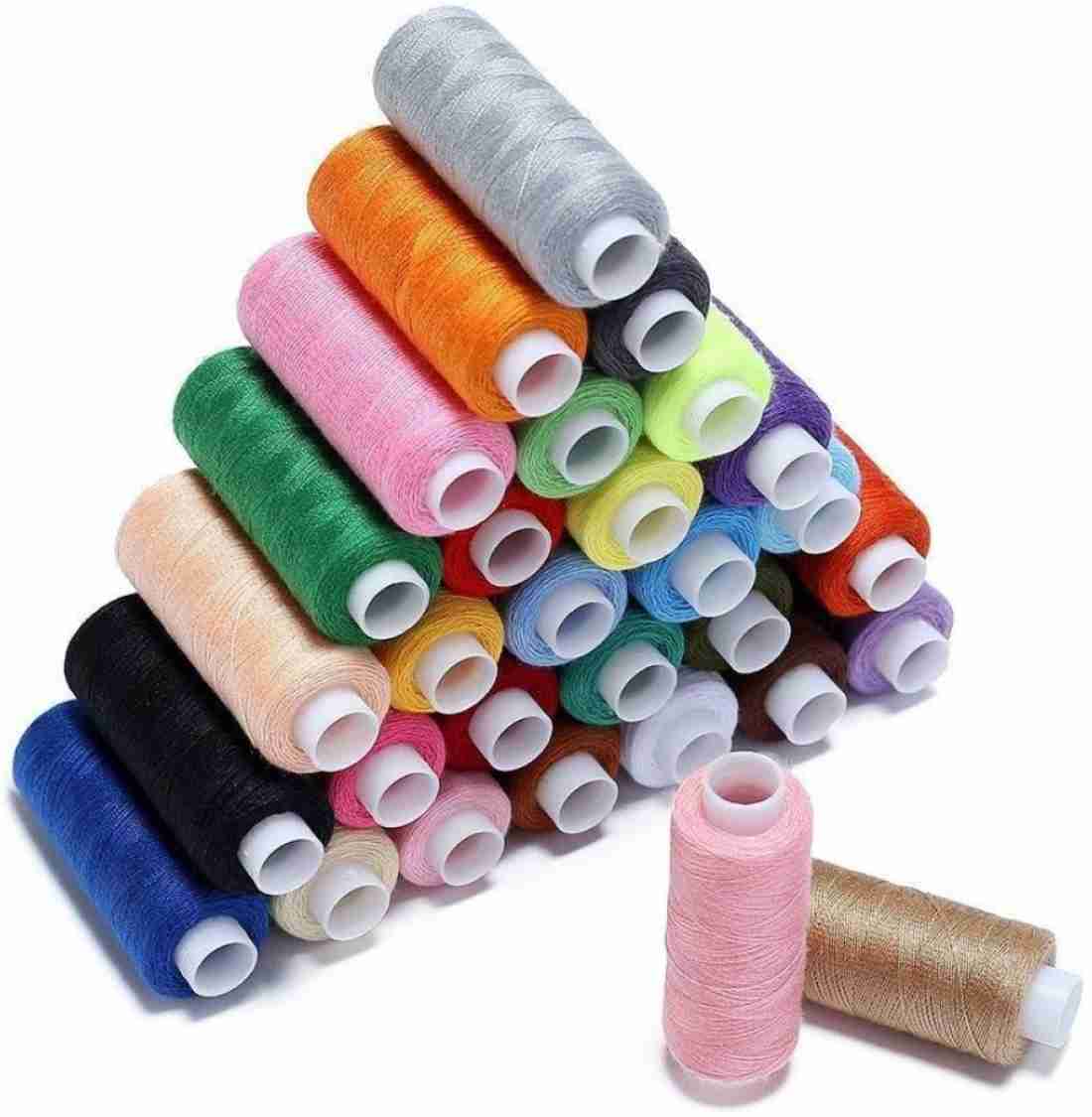 30 Assorted Colour Polyester Sewing Thread Spools 250 Yards Each
