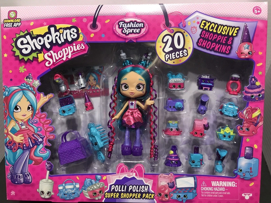 Shopkins Shoppies Food Fair Exclusive 20 Piece Polli Polish Super Shopper Pack Shopkins Shoppies Food Fair Exclusive 20 Piece Polli Polish Super Shopper Pack shop for Moose Toys