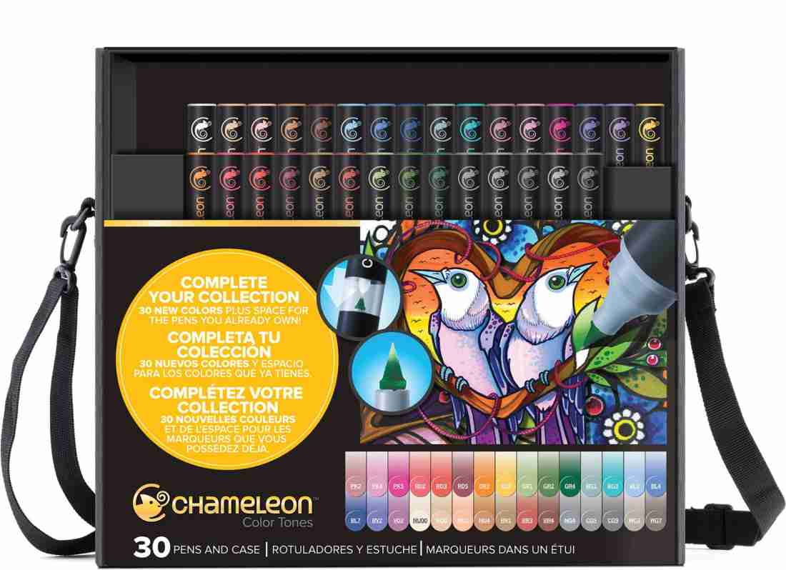 Chameleon Art Products, 15 Pens + 10 Color Tops (25-Pen Deluxe Set)