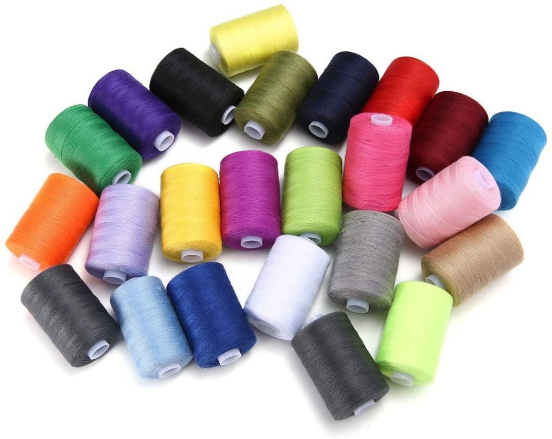 Sewing Threads Kits Polyester 30 Spool 250 Yards per Spools for Hand Machine Sewing (30 Colors)