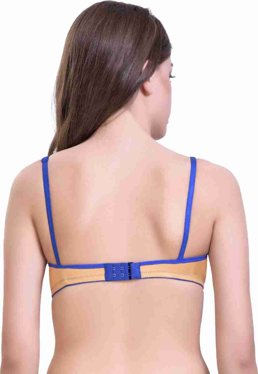 SKY BEAUTY Cotton Fabric Women T-Shirt Lightly Padded Bra - Buy