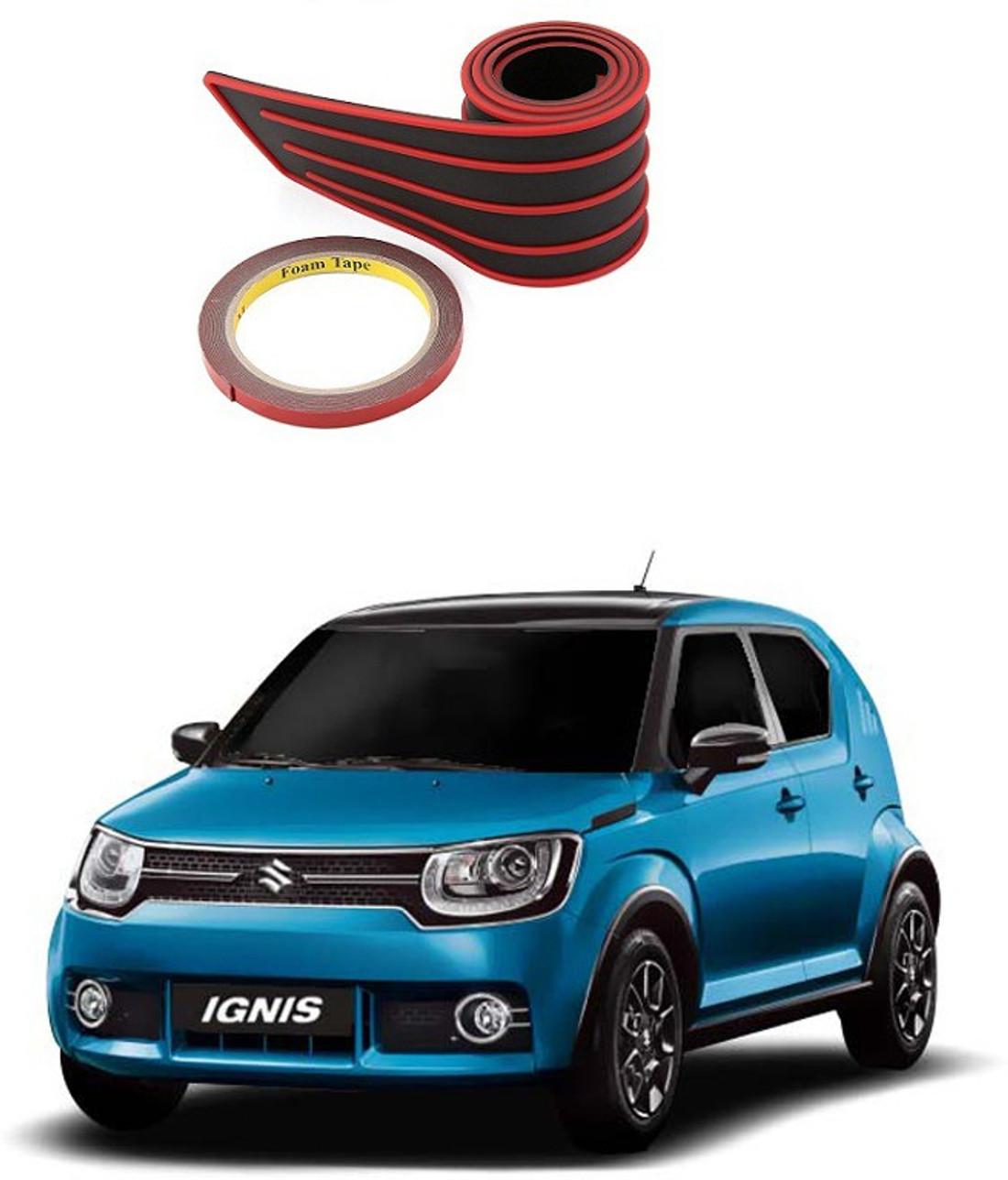 PRTEK Bumper Protector Trim Cover Car Sticker Protector Kit 0098