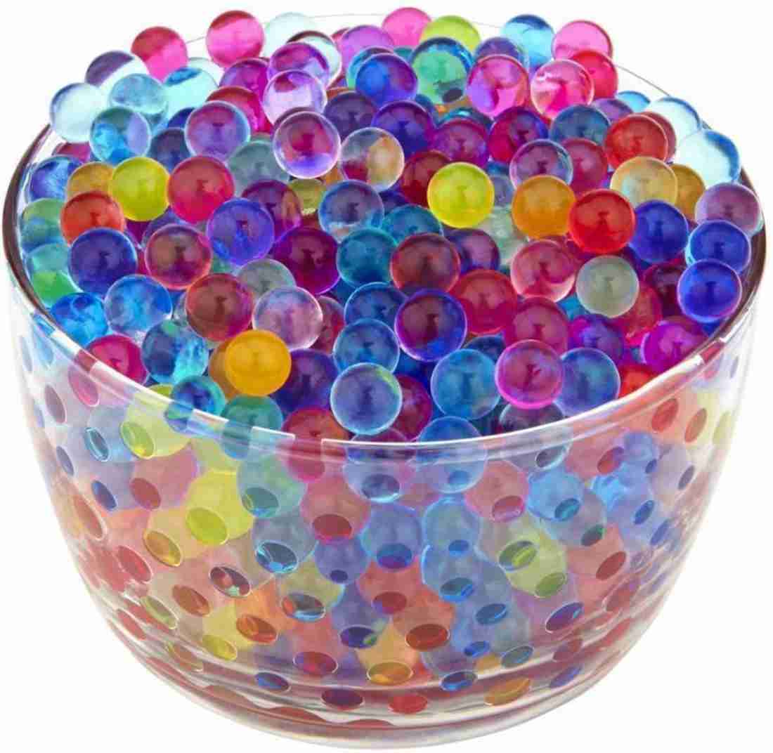 बबस डील ( pack of- 2200 water ball Aprrox ) Colorful Magic Crystal Water  Jelly Balls Mud Soil Beads water ball use decoration multicolour ball - (  pack of- 2200 water ball