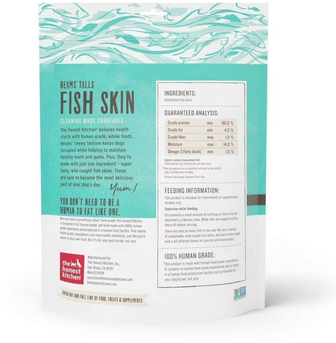 Honest kitchen 2025 fish skins