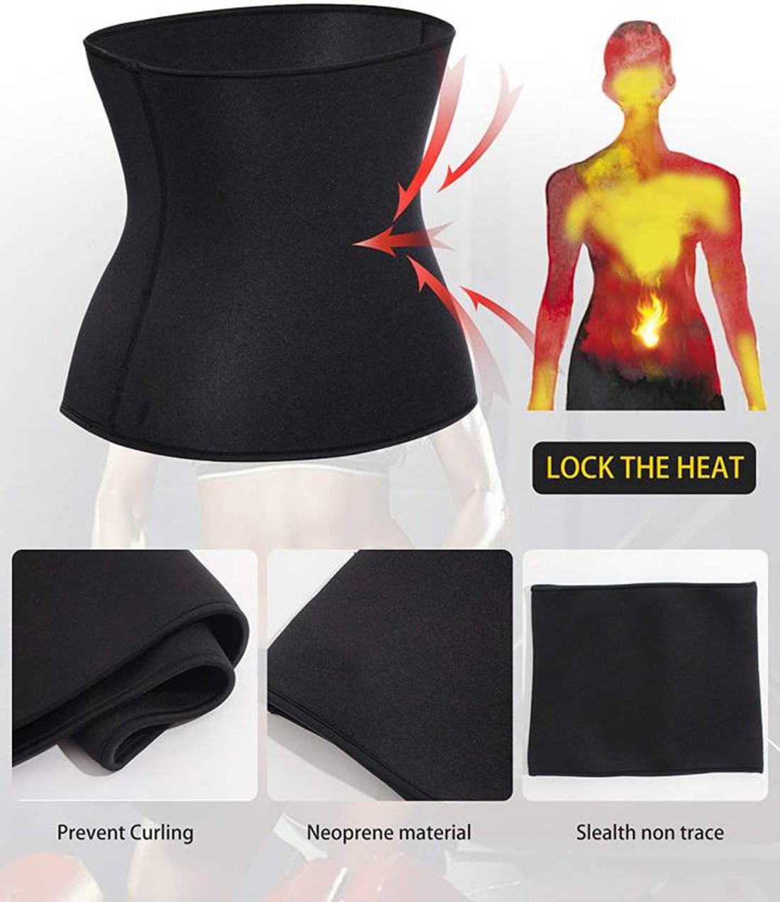 RBS Premium Sweat Slim Belt for Women & Men, Waist Belt for Tummy