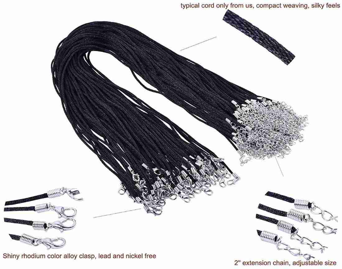 Silk necklace online cord with clasp