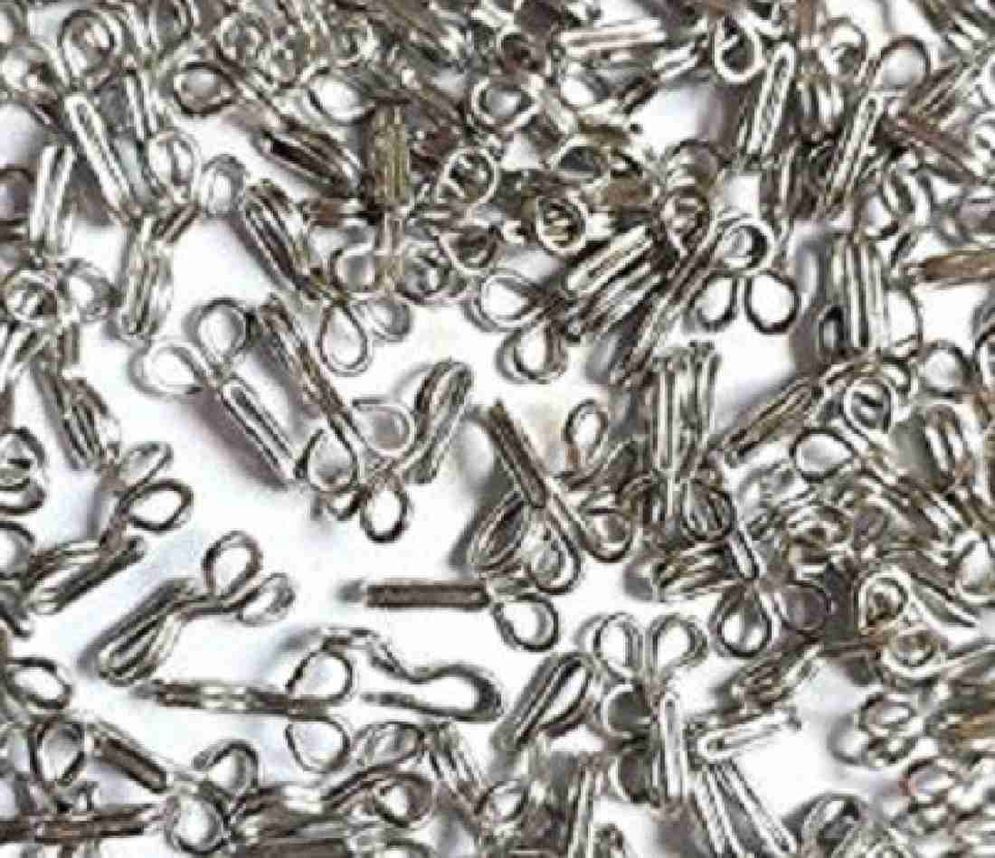 Cryonics India Silver Blouse Hooks Stainless Steel Premium Quality