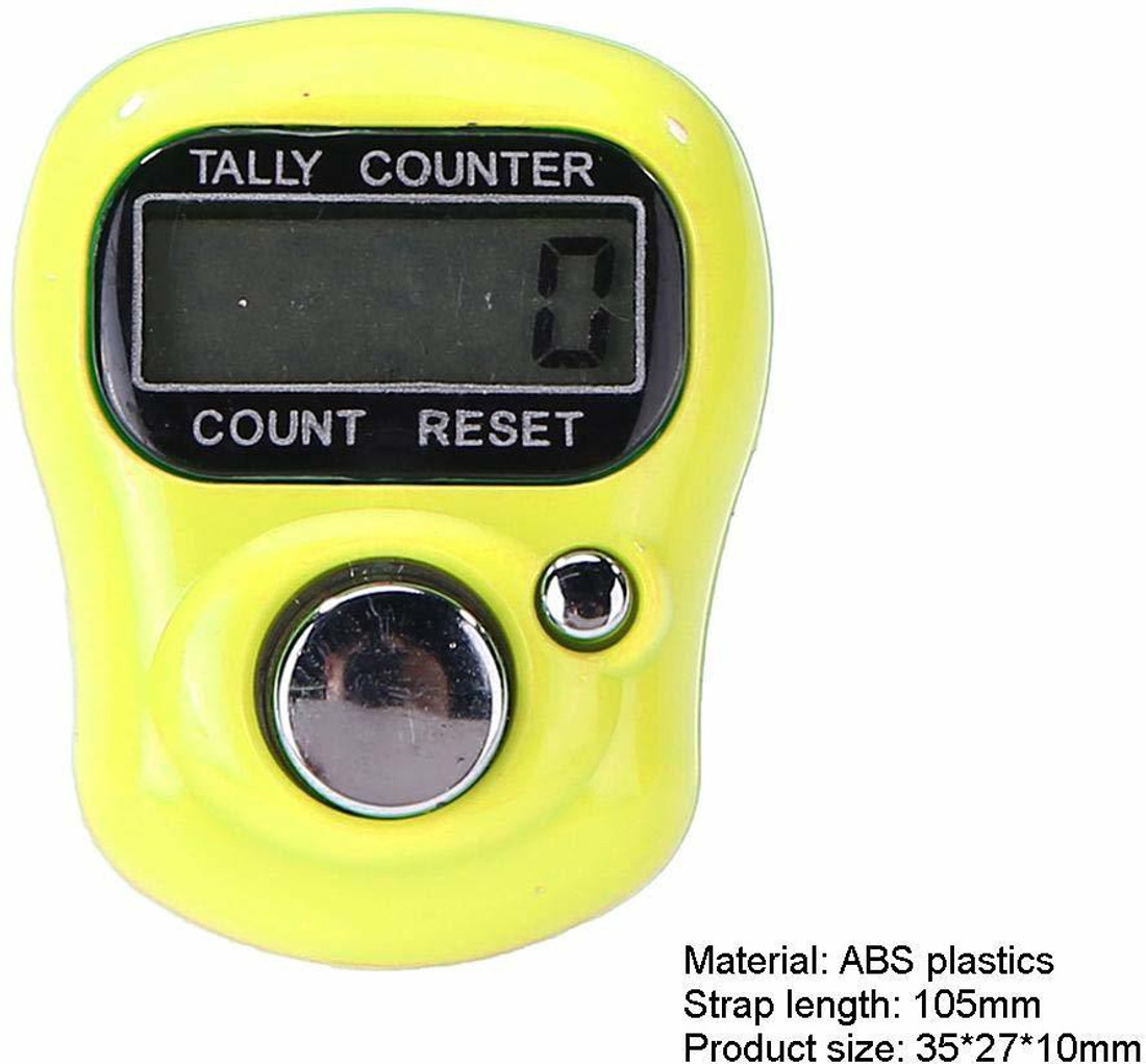 Yellow Hand Tally Counter