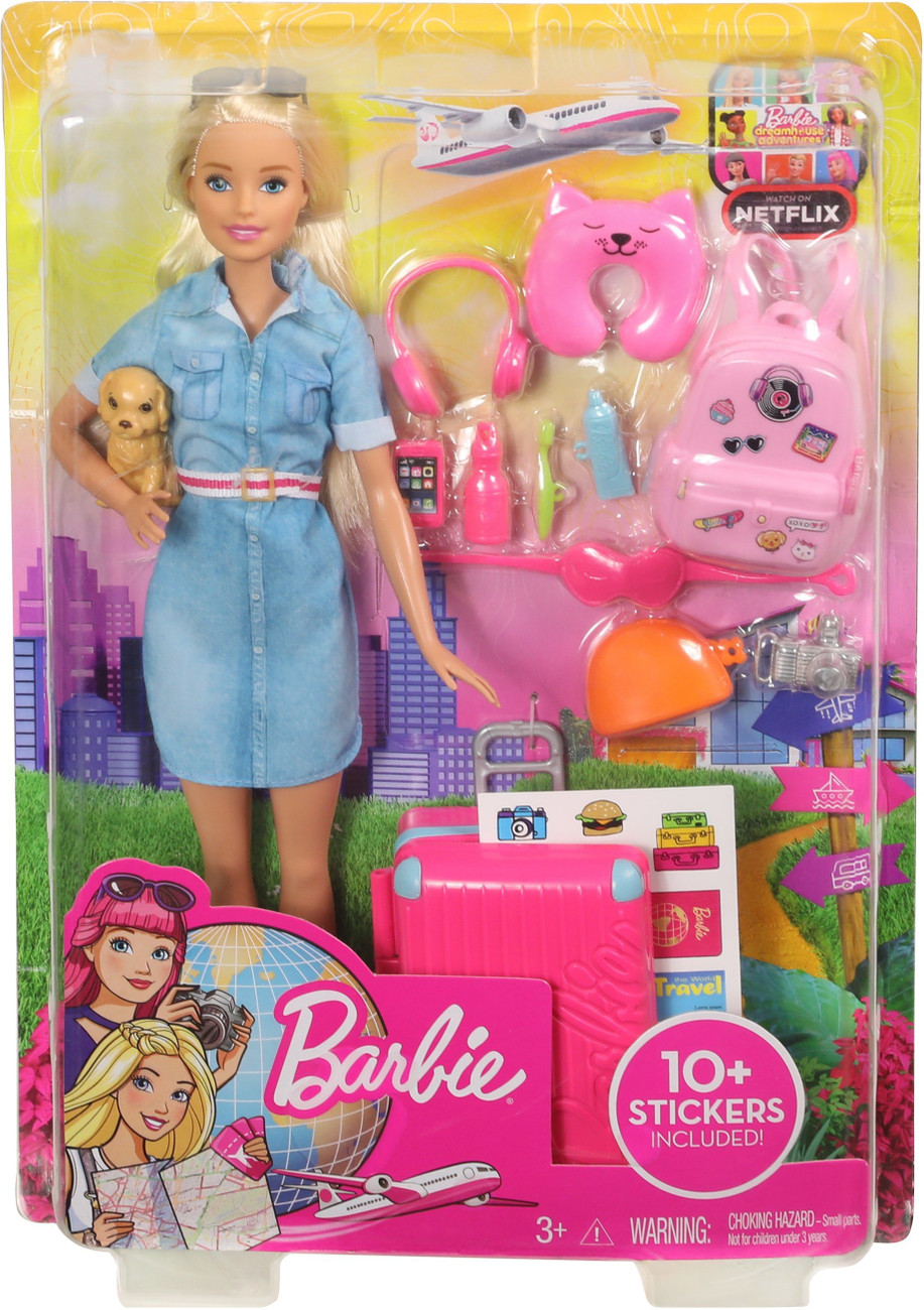 Barbie travel doll walmart top