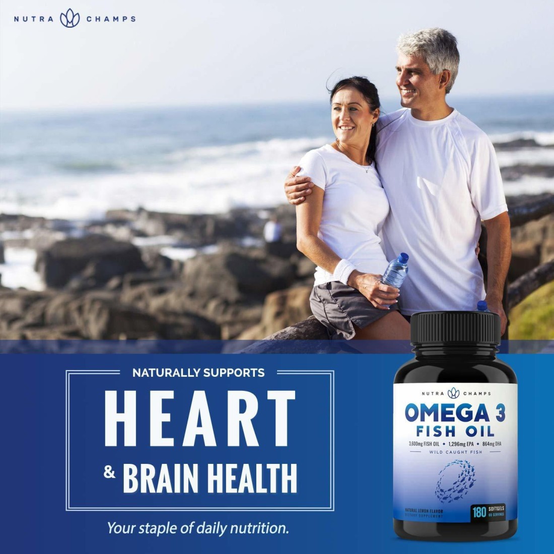 Omega 3 Fish Oil - NutraChamps