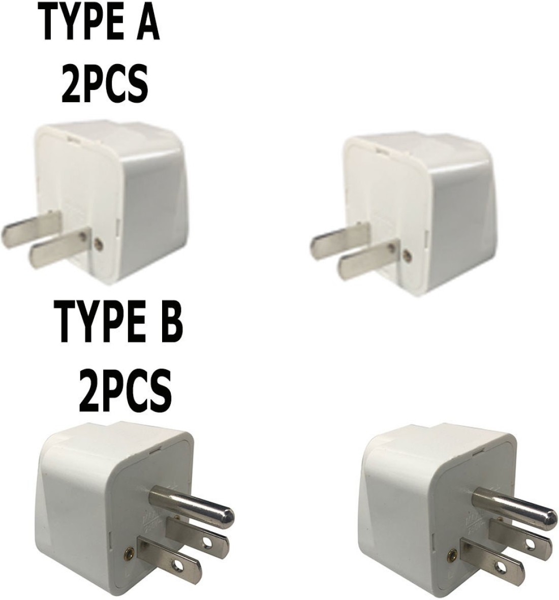 HI-PLASST Universal Electrical AC Wall Plug Adapter Type A, Type B  वर्ल्डवाइड एडाप्टर White - Price in India