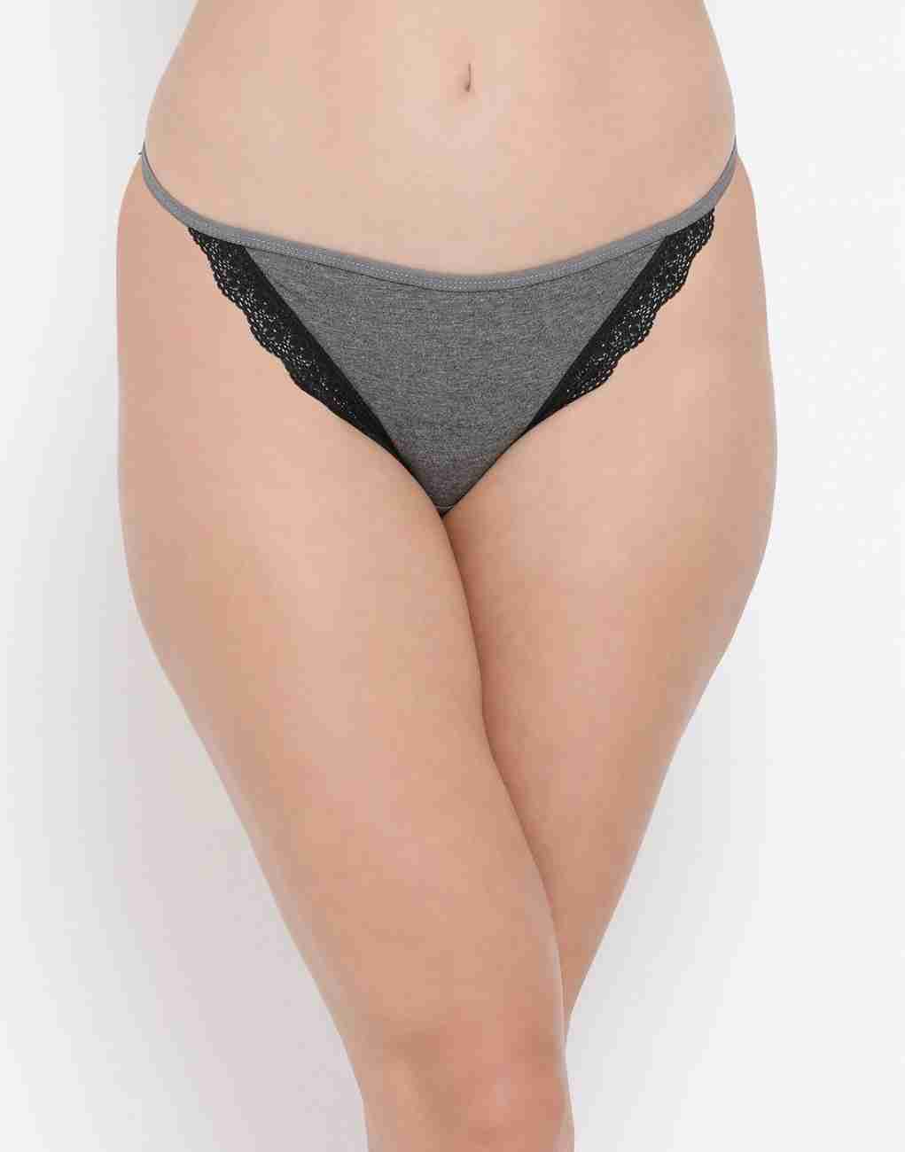 Clovia Women Bikini Grey Panty - Buy Clovia Women Bikini Grey Panty Online  at Best Prices in India