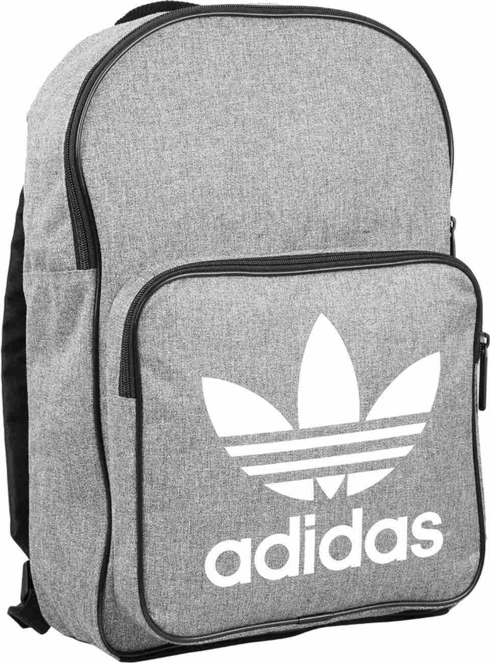 ADIDAS ORIGINALS BP CLASSIC CASU 22 L Laptop Backpack BLACK WHITE