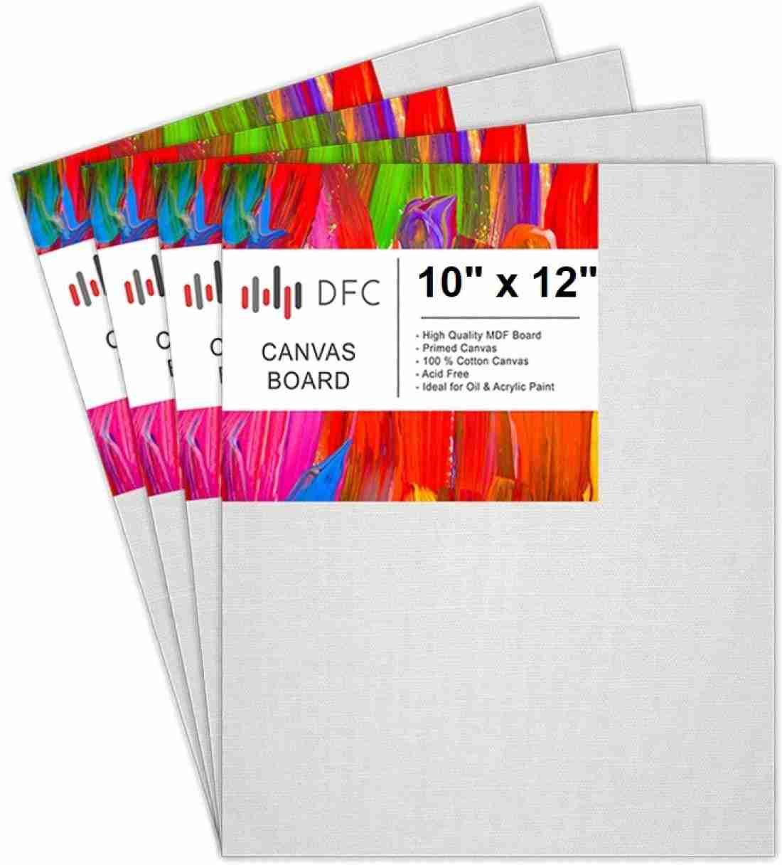 Medium Grain :3/4 Stretched Linen canvas 9X12: Box of 5