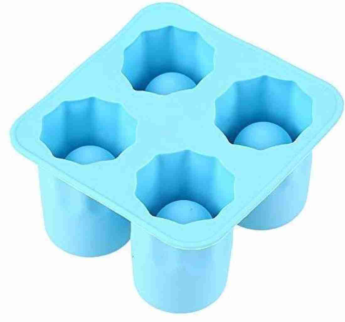 Ice-shot Glass Mould 4 Cup Shape Silicone Ice Cube Mold Silicone