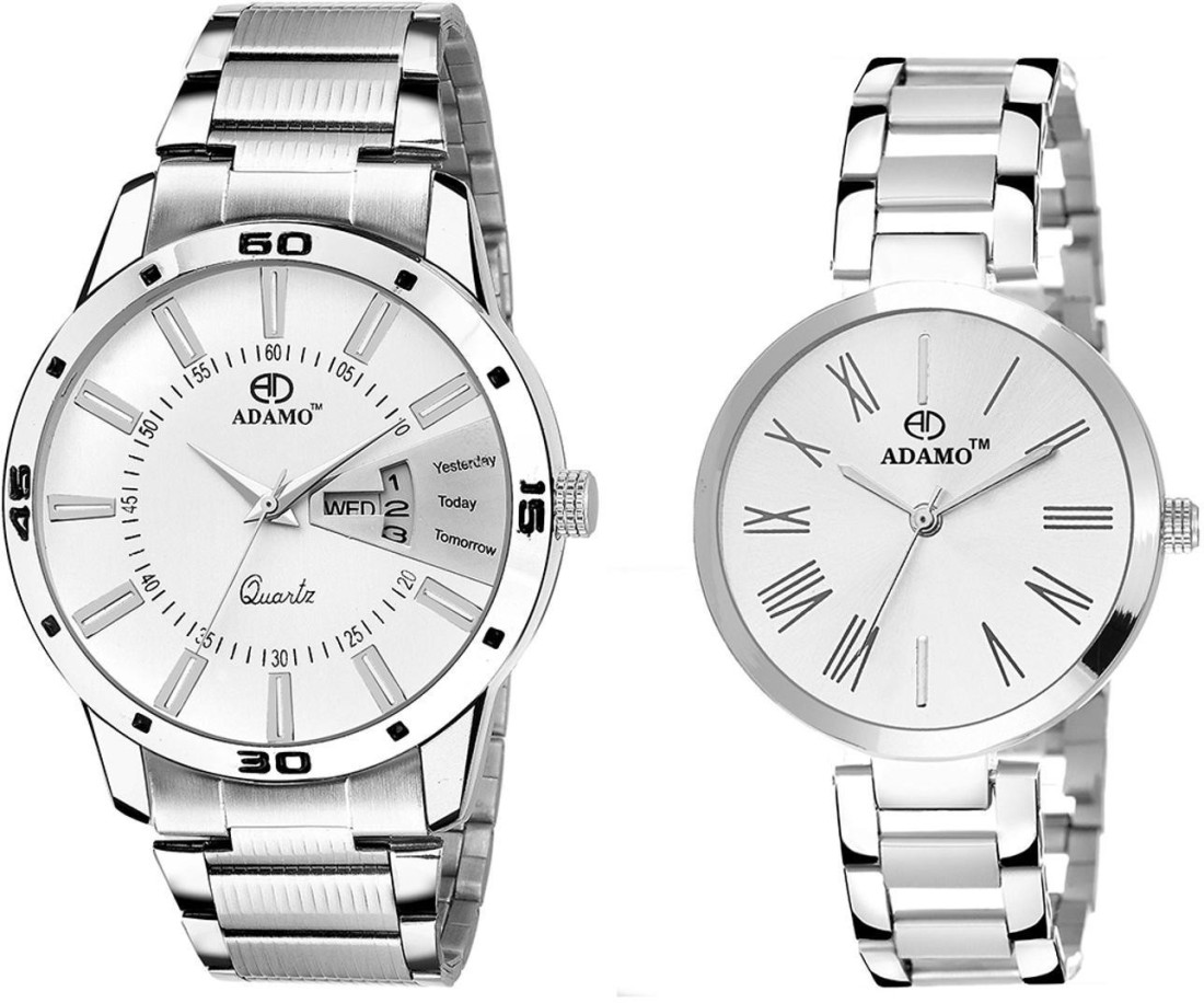 ADAMO A814SM01 2480SM01 Analog Watch For Couple Buy ADAMO