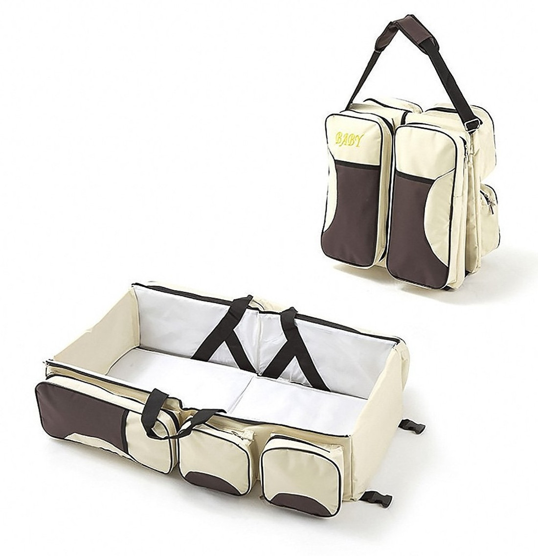 pinkparifashion 2 in 1 Multi Function Portable Folding Baby Travel